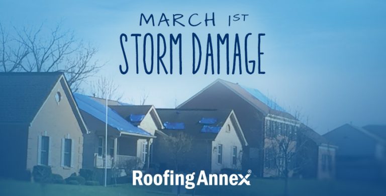The March Storm Damaged Roofs throughout Florence, Kentucky